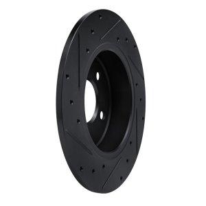 Nissan Kicks Brake Rotor (1) - Rear Right - R1 Concepts - Drilled & Slotted - Black - `19-`25 Nissan Kicks Brake Rotor (1) - Rear Right - R1 Concepts - Drilled & Slotted - Black - `19-`25